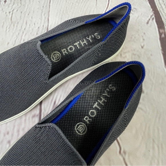 ROTHY'S steel grey original slip-on loafer sneakers, size 7 - Picture 2 of 10